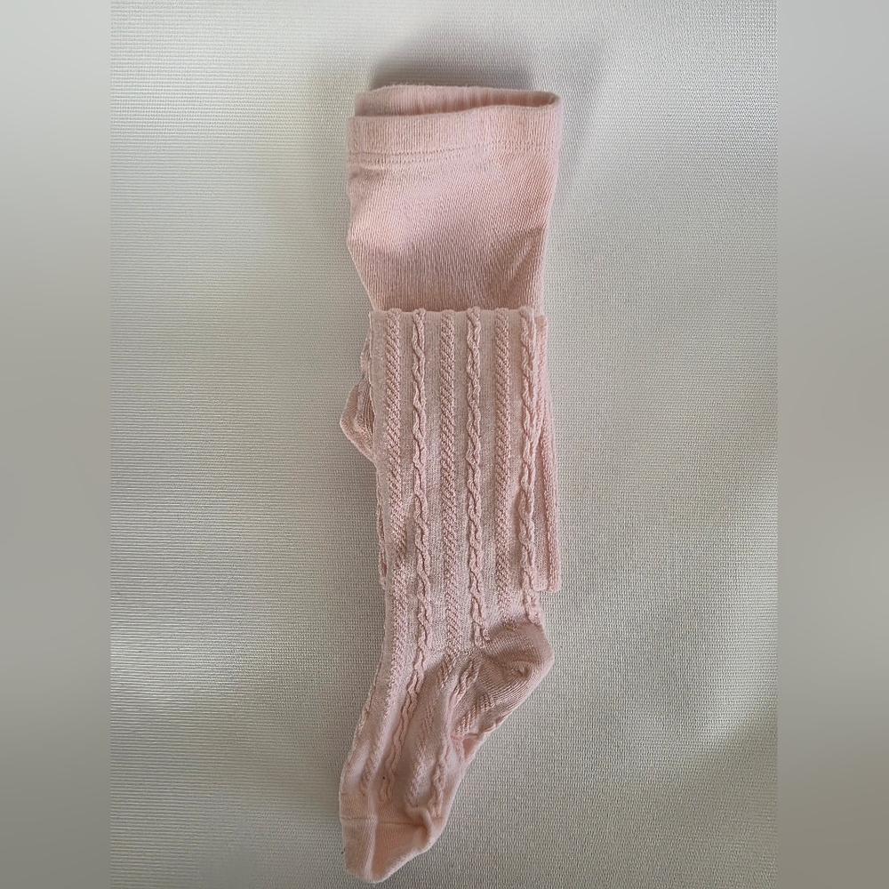 Carter's Light Pink Cable Knit Tights